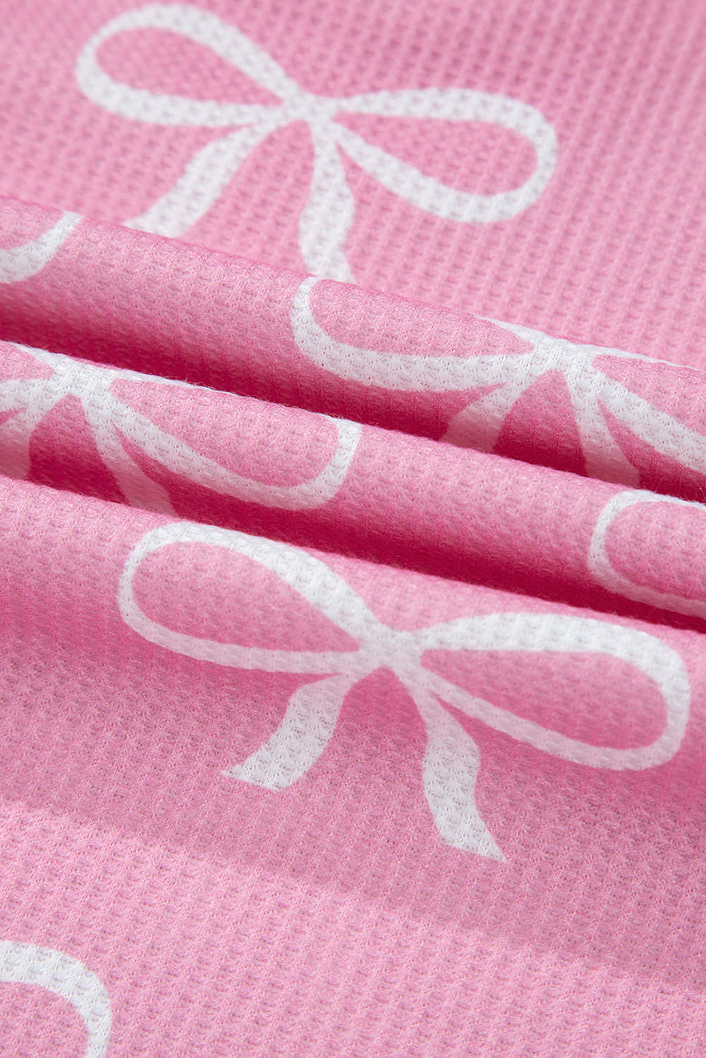 Skobeloff Textured Ruffle Split Top and Drawstring Shorts Set