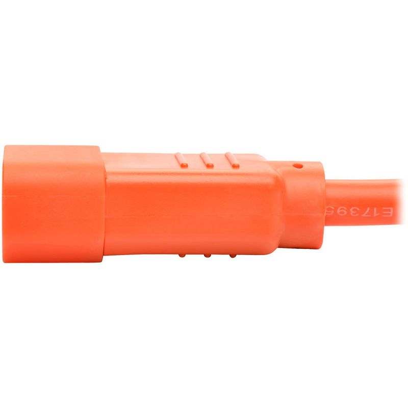 Tripp Lite 3ft Heavy Duty Power Extension Cord 15A 14 AWG C14 C15 Orange 3' - For PDU, UPS - 250 V AC Voltage Rating - 15 A Current Rating - Orange