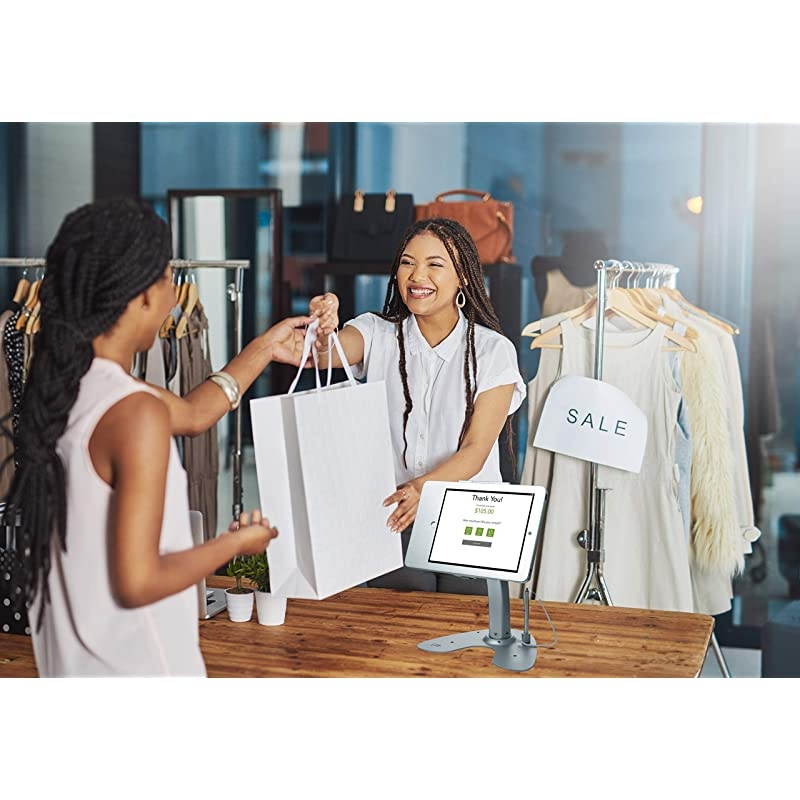 PADASK Dual Security Kiosk Stand with Locking Case and Cable for iPad Gen 5 2017 iPad Gen 6 2018 iPad Air and iPad Pro 97