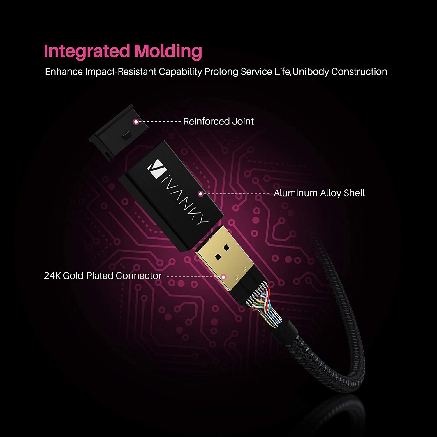 DisplayPort Cable 1.4 iVANKY 8K DP Cable 10ft [8K@60Hz 4K@144Hz 1080P@240Hz] Support HBR3 32.4Gbps HDCP 2.2 HDR Compatible for Gaming Monitor TV PC Laptop and More