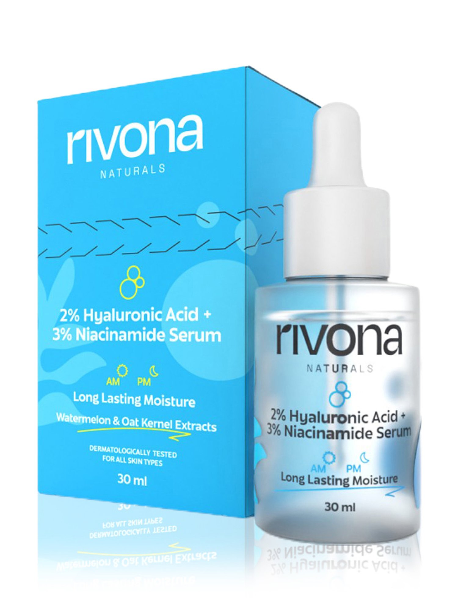 Rivona Naturals 2% Hyaluronic Acid + 3% Niacinamide Serum - 30 ml