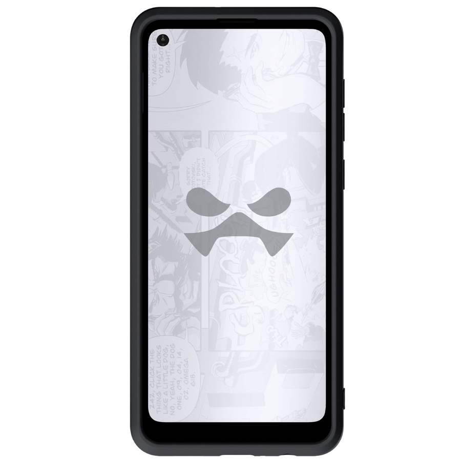 Ghostek Iron Armor Belt Clip Galaxy A11 Case with Holster, Card Holder and Stand Protective Full Body Cover with Heavy Duty Protection Slim Matte Design Galaxy A11 (6.4") (Matte Black)