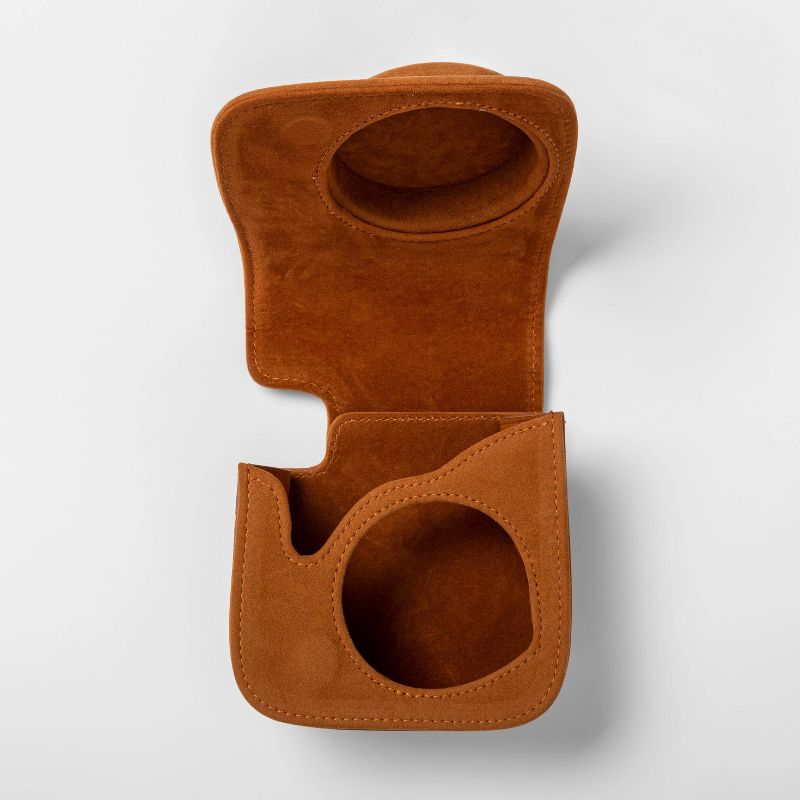 heyday™ Instant Camera Brown Faux Suede Cross Body Case