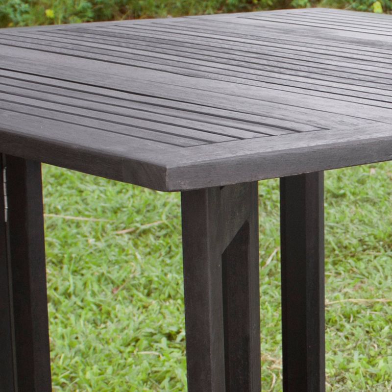 Renaissance Square Outdoor Patio Stacking Table - Gray - Vifah