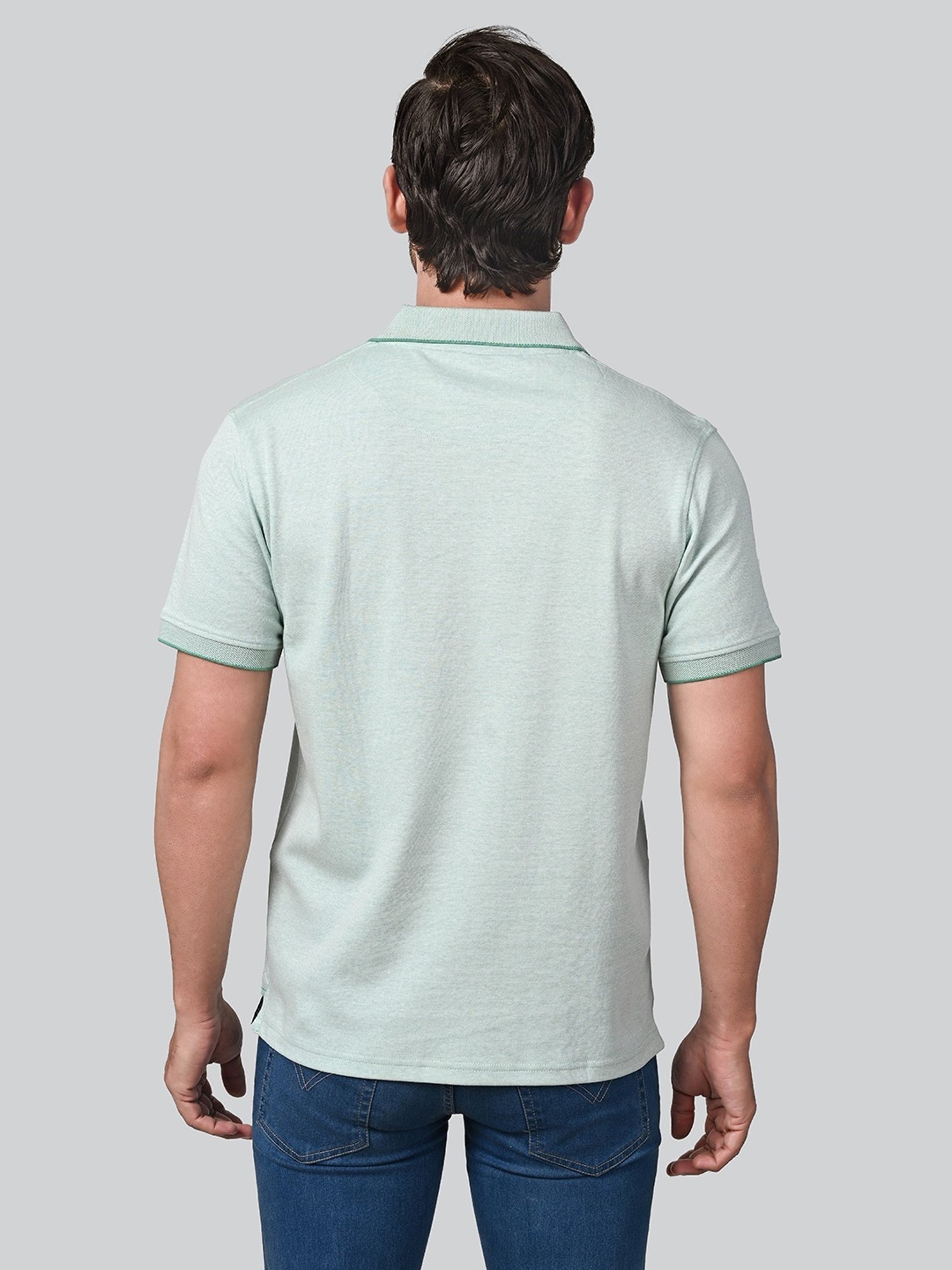 Lux Nitro Pista Cotton Regular Fit Texture Polo T-Shirt