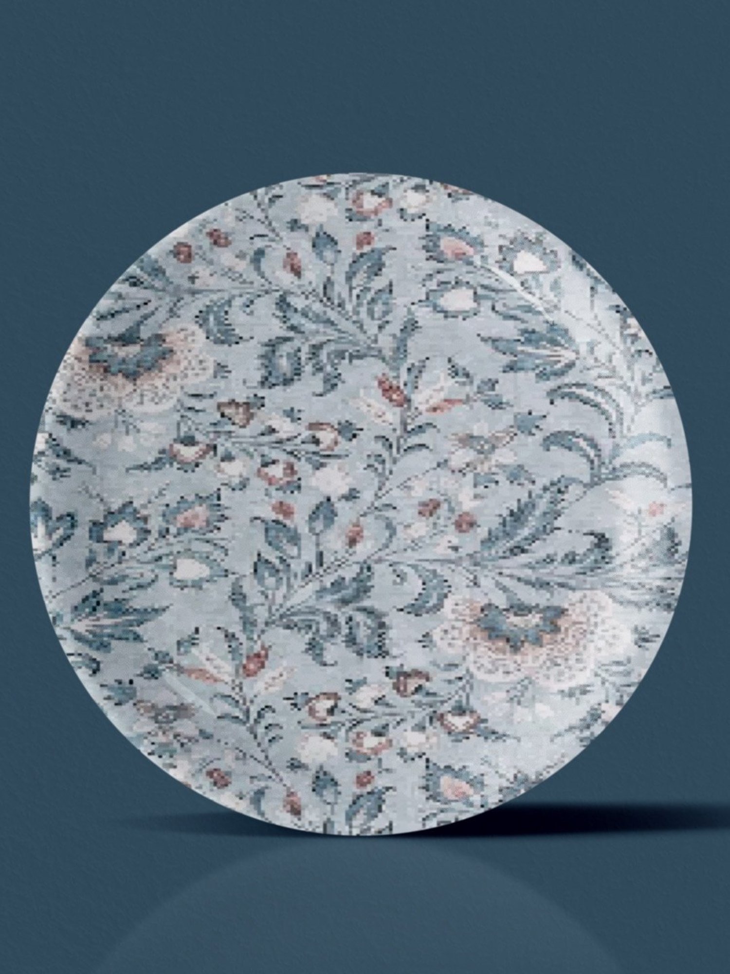 Nestroots Ethnic Printed Multicolor Porcelain Wall Plate