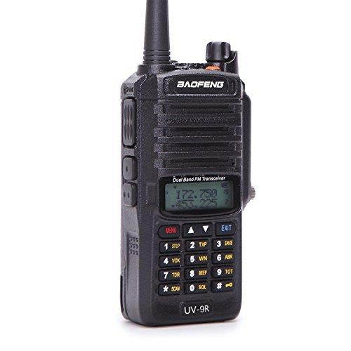 Baofeng UV-9R 136-174/400-520MHZ VHF/UHF Dual Band Dustproof Waterproof IP57 Transceiver Walkie Talkie Two Way Radio