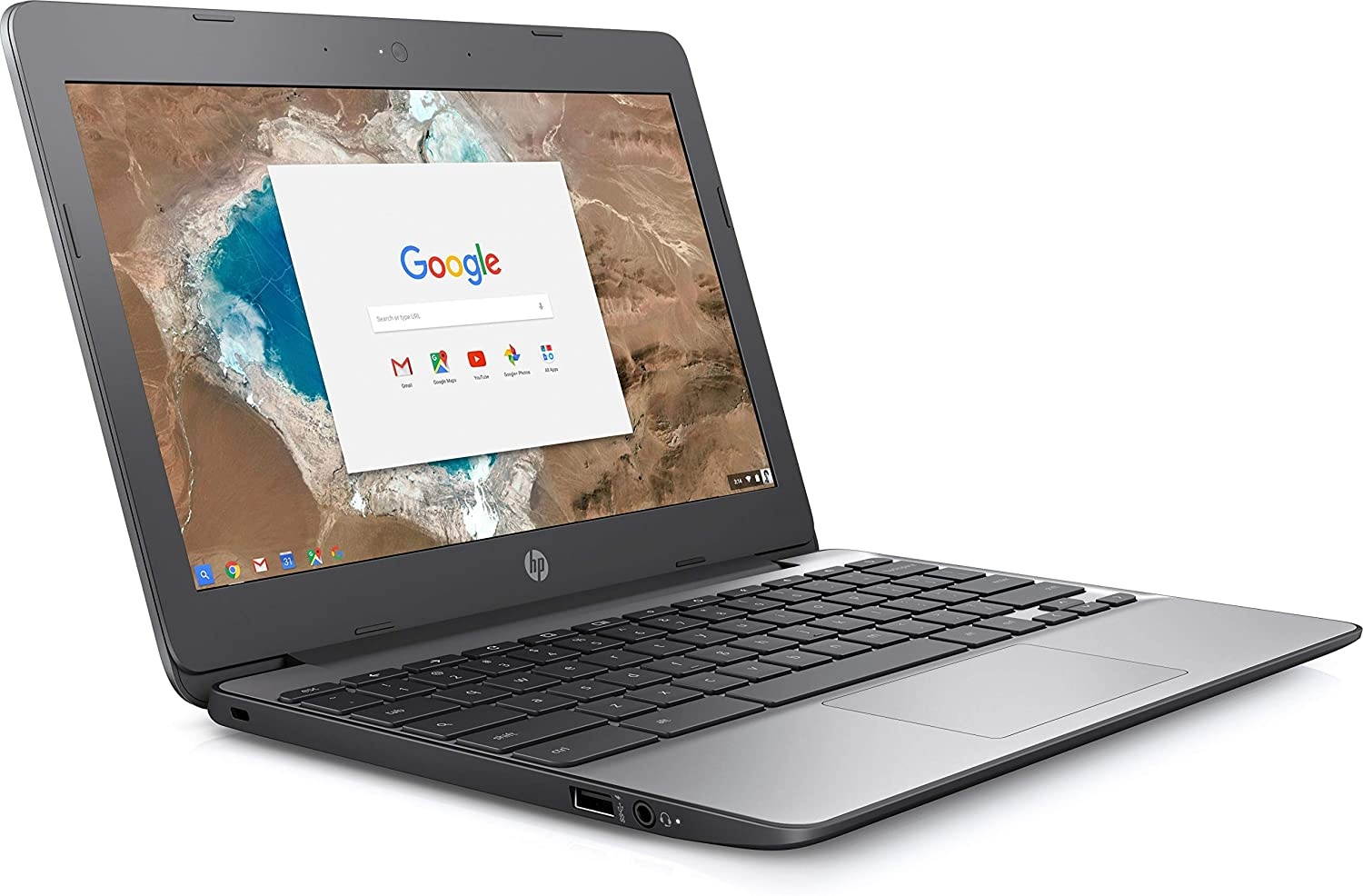 HP Chromebook 4YN77UA Laptop Computer, 1.60 GHz Intel Celeron, 4GB DDR3 RAM, 16GB SSD Hard Drive, Chrome, 11" Screen