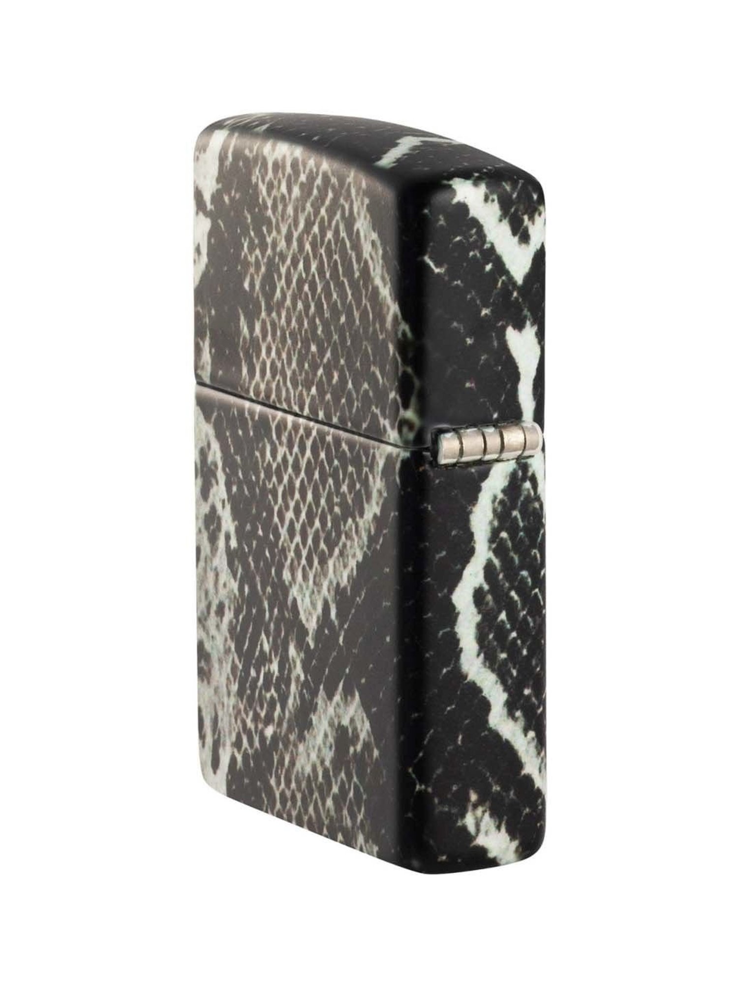 ZIPPO Snake Skin Design Black Brass Windproof Pocket Lighter