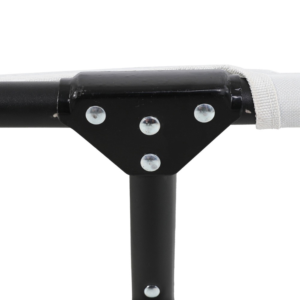 Outdoor Folding Three-Fold Camping Bed Gray Folding Bed for Outdoor Travel