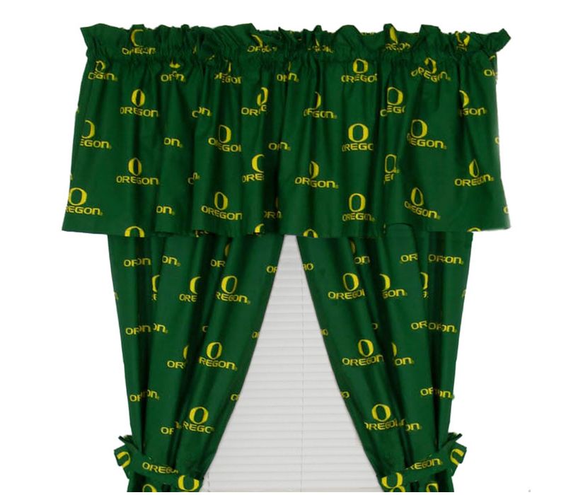 NCAA Valance Collegiate Window Treatment - Oregon Ducks..