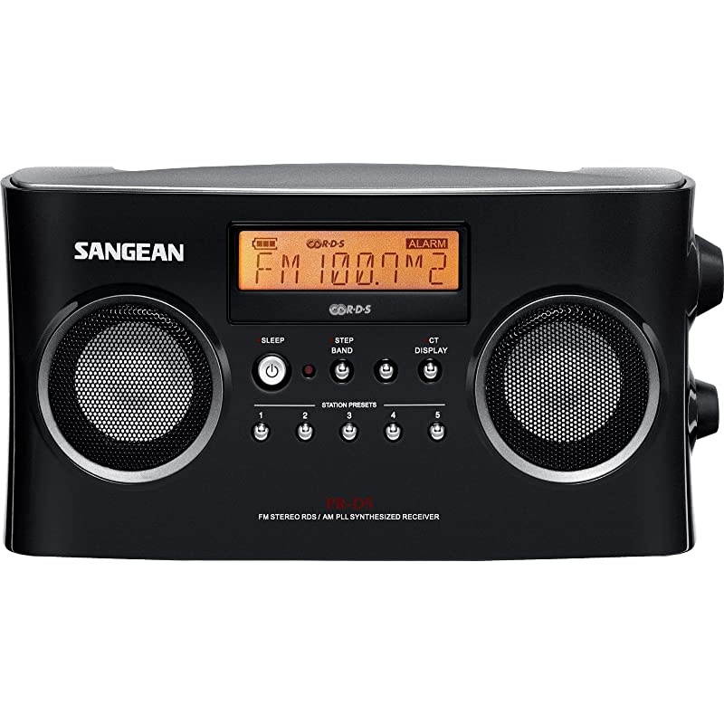 PR-D5BK AM/FM Portable Radio with Digital Tuning and RDS (Black)