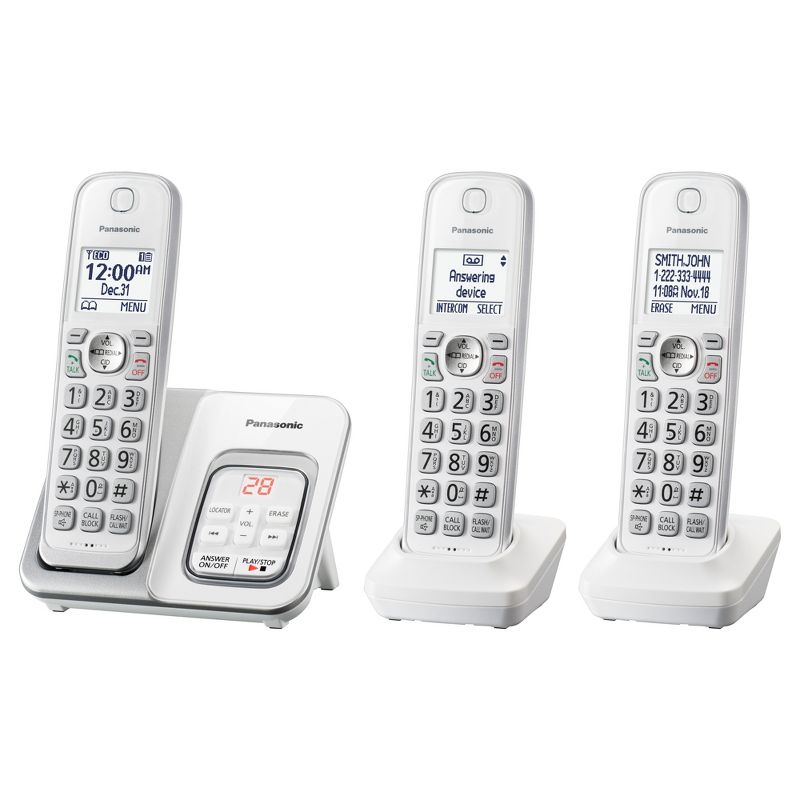 VTech CS6949-2 DECT 6.0 Standard Phone - Silver, Black - Cordless - 1 x Phone Line - 2 x Handset - Speakerphone - Answering Machine