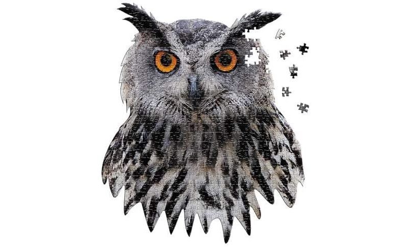 Madd Capp Games I AM Owl 300 Piece Animal Head-Shaped Jigsaw Puzzle