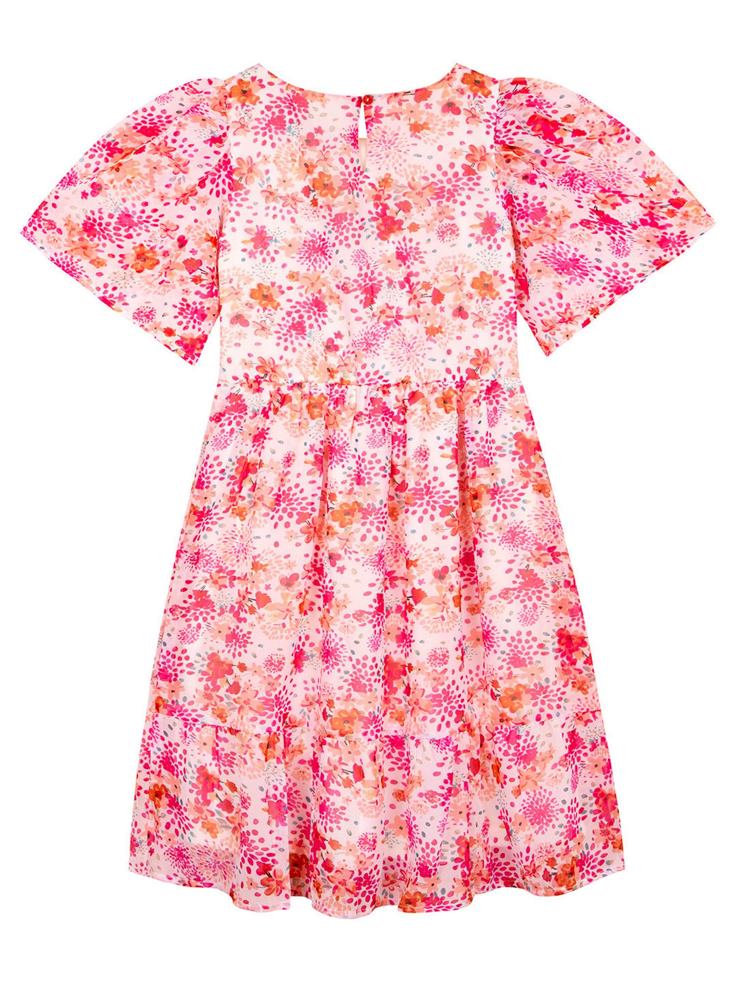 Budding Bees Kids Pink Floral Print Dress