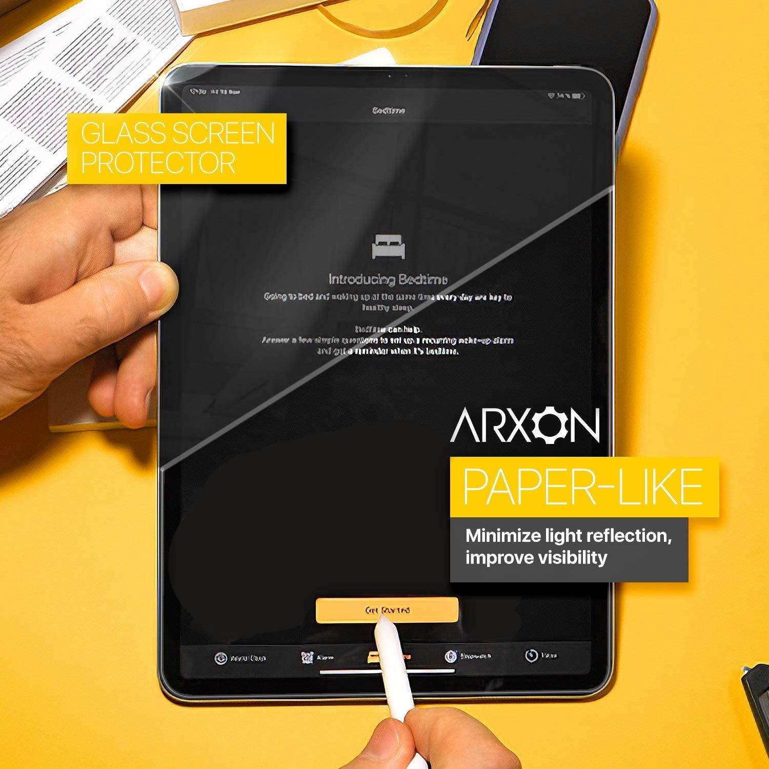 Arxon New iPad Pro 11 Screen Protector, High Touch Sensitivity Paper-Like Screen Protector Compatible with iPad 2018/19 Release/Apple Pencil Compatible (11 Inch, 1 Pack)
