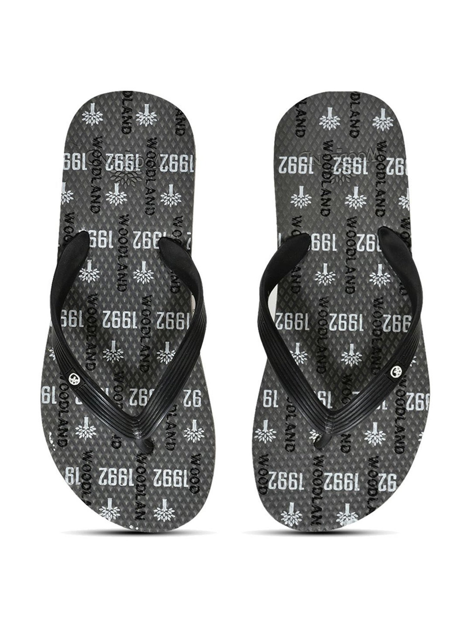 Woodland Men's Grey Flip Flops