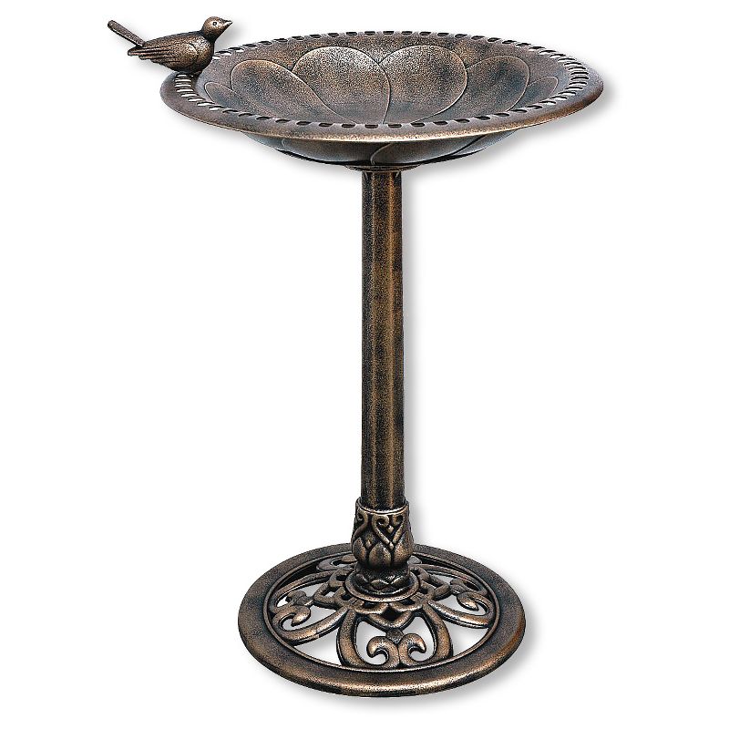 9" Classic II Birdbath with Tripod Stand Antique Copper - Achla Designs