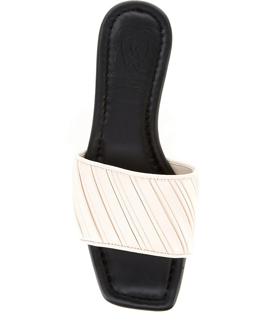 Antonio Melani x Kimberly Whitman Magnolia Pleated Leather Dress Flats