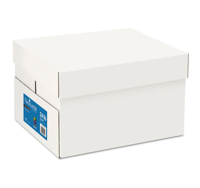 Navigator Platinum Paper 99 Brightness 24lb 12 x 18 White 2500/Carton NPL1824