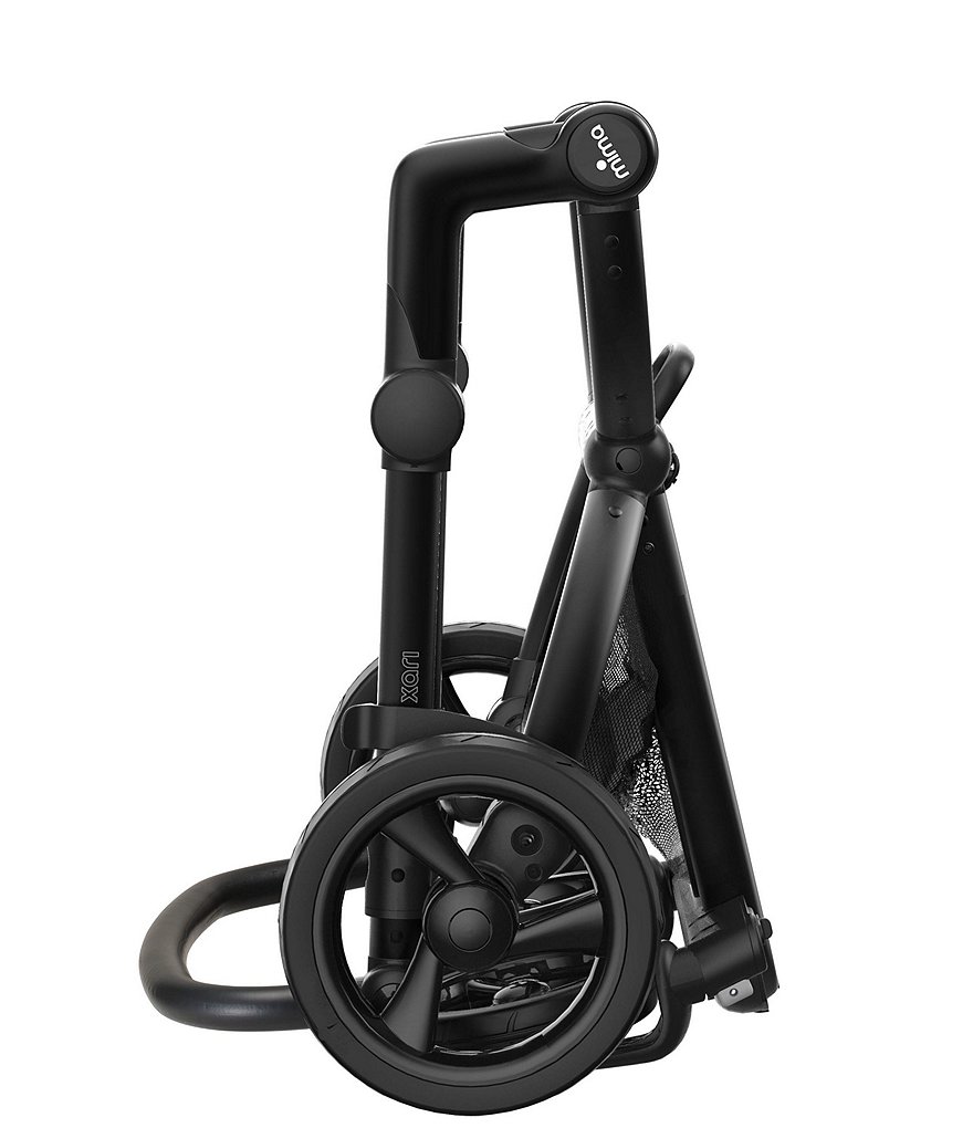 Mima Xari Stroller - Black Chassis with Snow White Reversible Seat and Carrycot