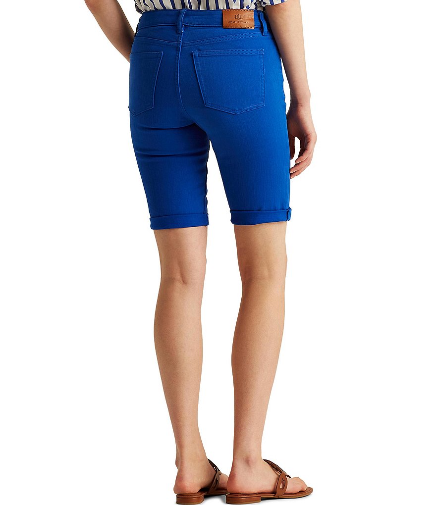 Westbound Petite Size the PARK AVE fit Indigo Skimmer Shorts