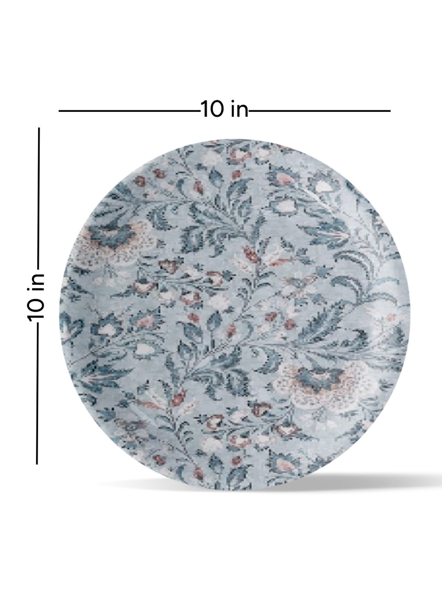 Nestroots Ethnic Printed Multicolor Porcelain Wall Plate