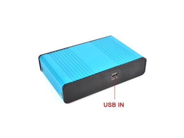 Blue 6 Channel External Sound Card 5.1 Surround Sound USB 2.0 External Optical Audio Sound Card Adapter for PC Laptop