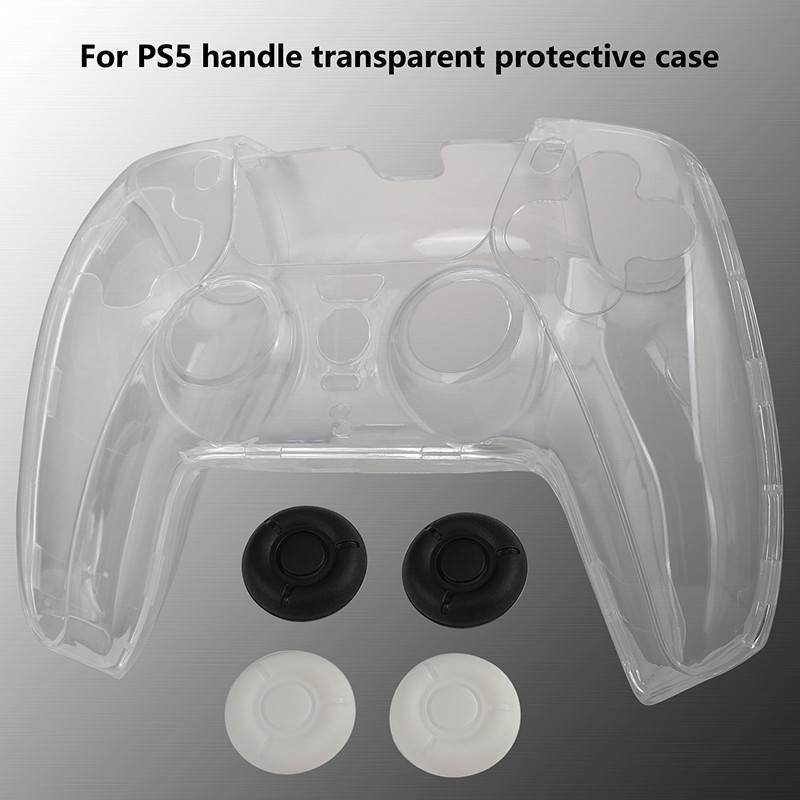 Suitable for Sony PS5 Gamepad and Peripheral Small Accessories Storage Bag PS5 Controller Joystick Silicone Cap+Carrying Box+Protective Storage Bag