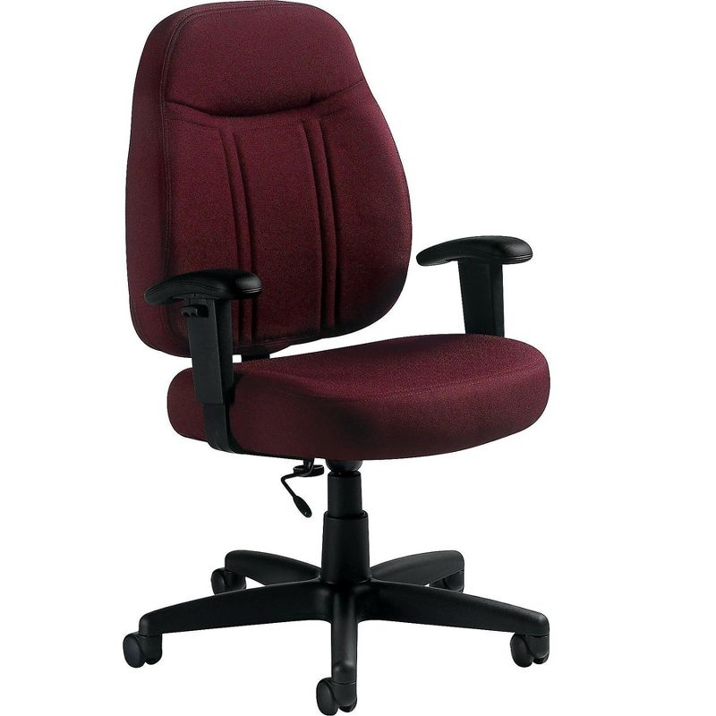 Global Fabric Task Chair, Burgundy (9330BK-JN07) 