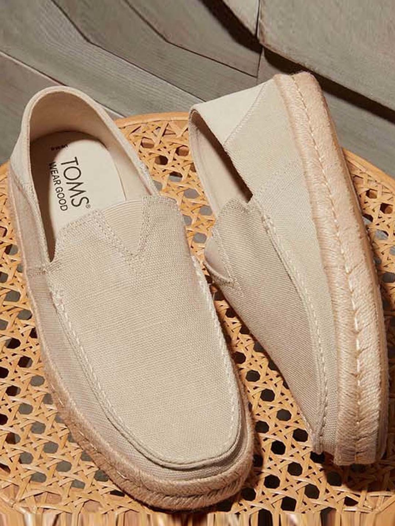 TOMS Alonso Men's Cream Espadrille Shoes