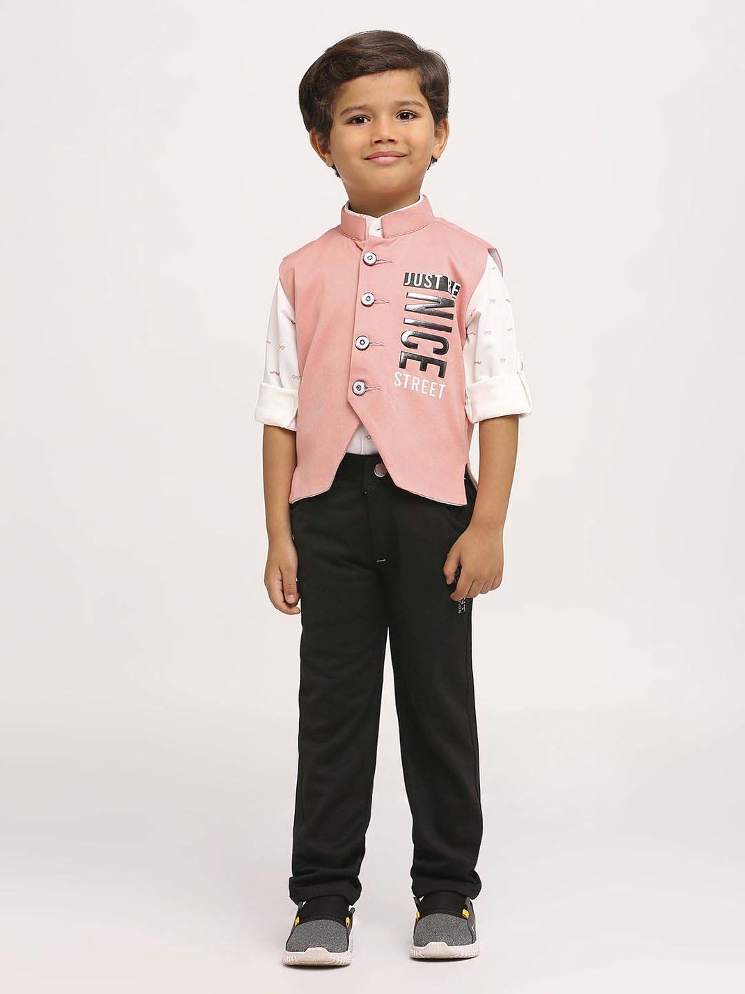 Kids Island Boys Multicolor Printed Full Sleeves Clothing Set