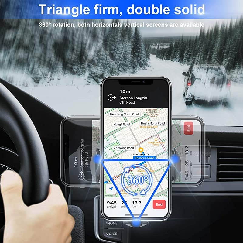 Wireless Car Charger Mount 10W75W5W Qi Auto Clamping Fast Car Charger Holder Air Vent Phone Holder Compatible with iPhone 11XXRXsXs Max88 Plus Samsung S5S6S7S8S9 Edge+ Note 7