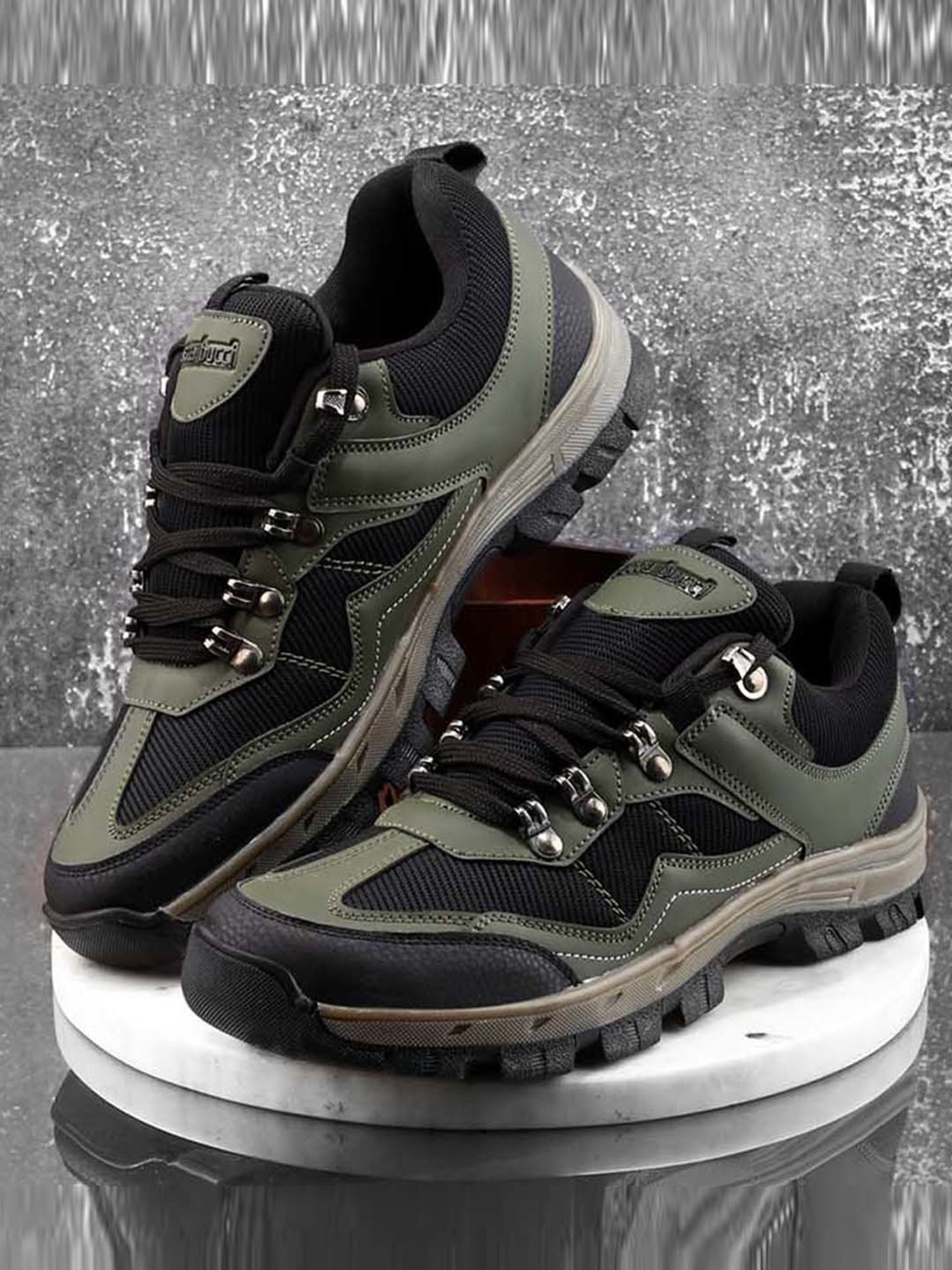 Bacca Bucci Men's OSPREY Olive Outdoor Shoes