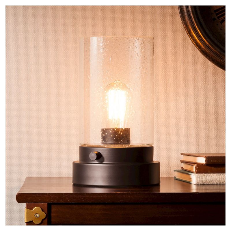 Hudson Industrial Uplight Lamp Black  - Threshold™
