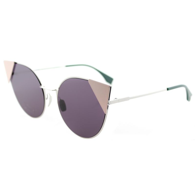 Fendi LEI  010 Womens Cat-Eye Sunglasses Silver 57mm