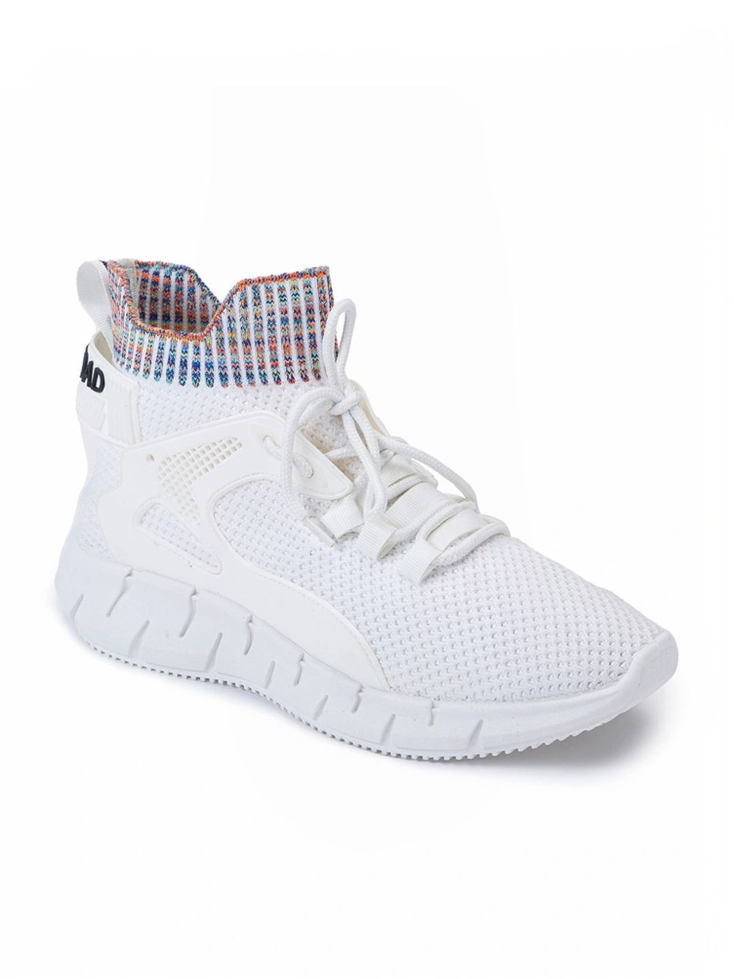 Rapid Box Men's White Running Shoes