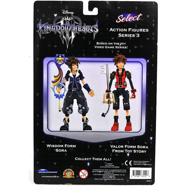 Diamond Select Kingdom Hearts 3 Select Action Figure | Valor Form Sora