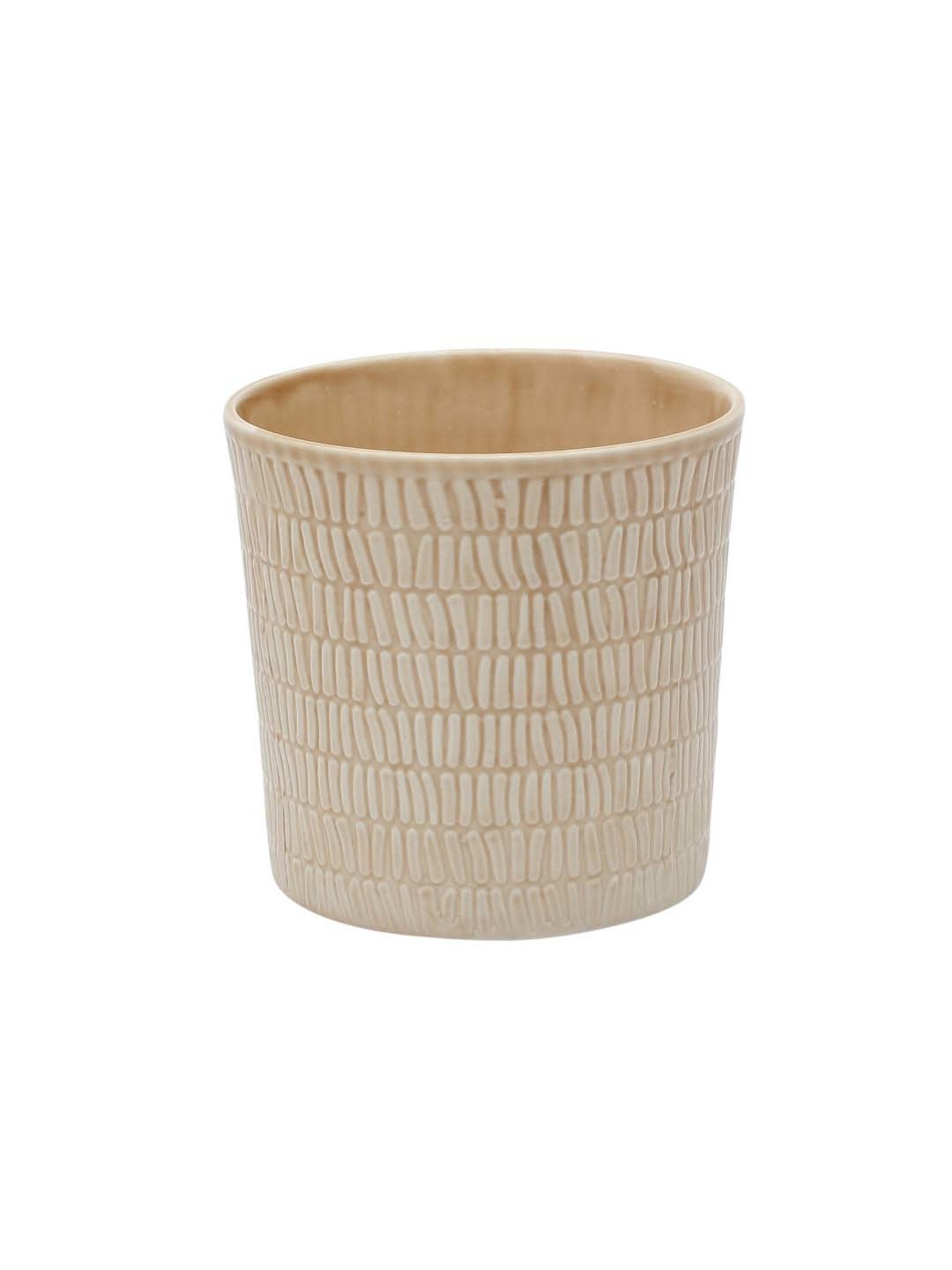 JCPL Light Brown Ceramic 9.5 cm Milk Mug (0.33 L) - Set of 2