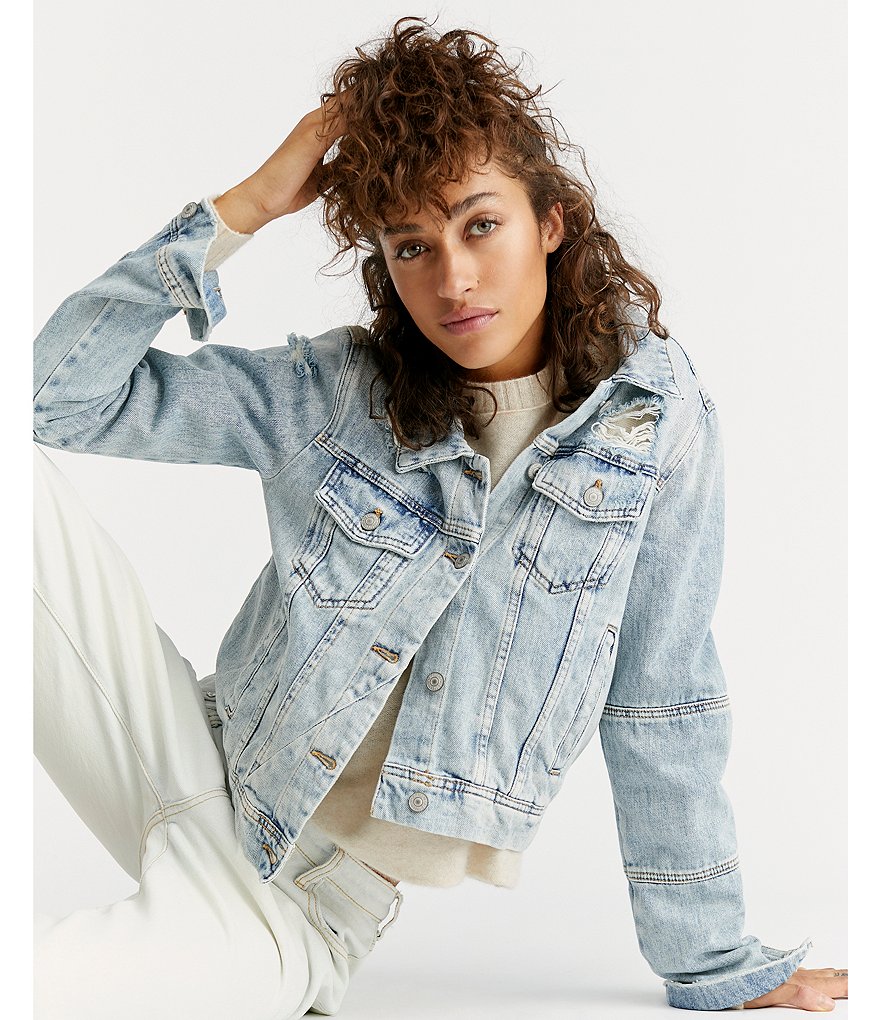 Free People Rumors Denim Jacket