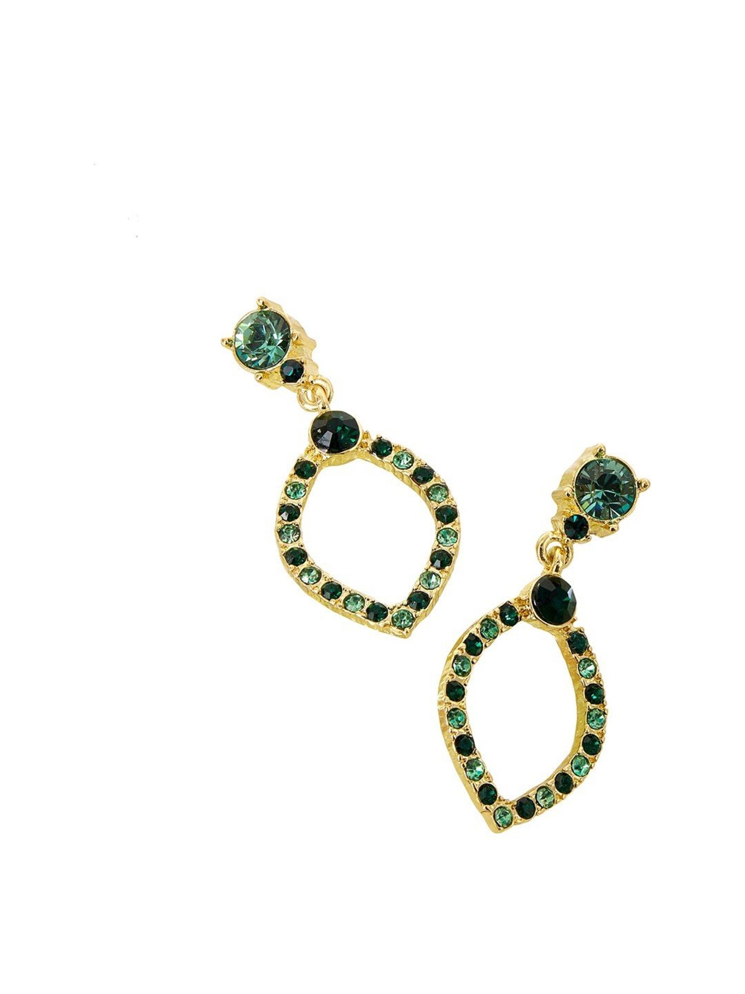 Accessorize London Gem Teardrop Dangler Earrings