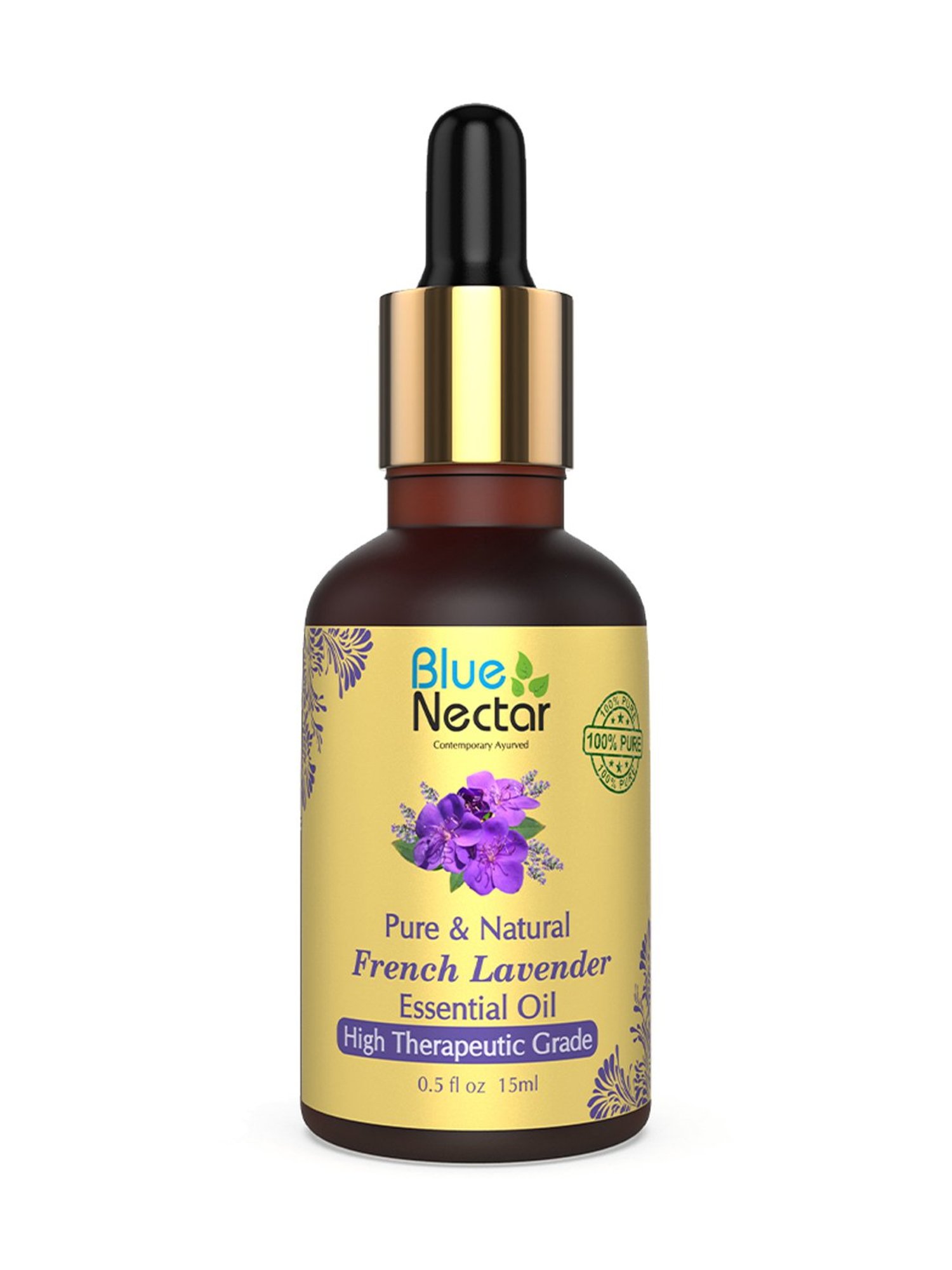 Blue Nectar Pure & Natural French Lavender Essential Oil - 15 ml