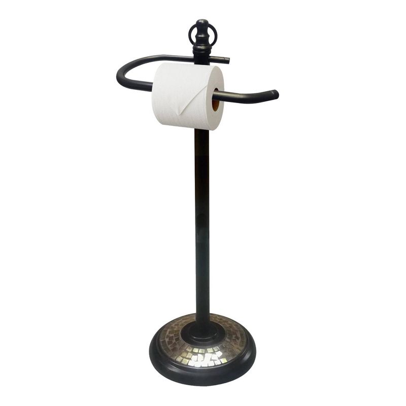 Freestanding Toilet Tissue Holder Bronze - Nu Steel