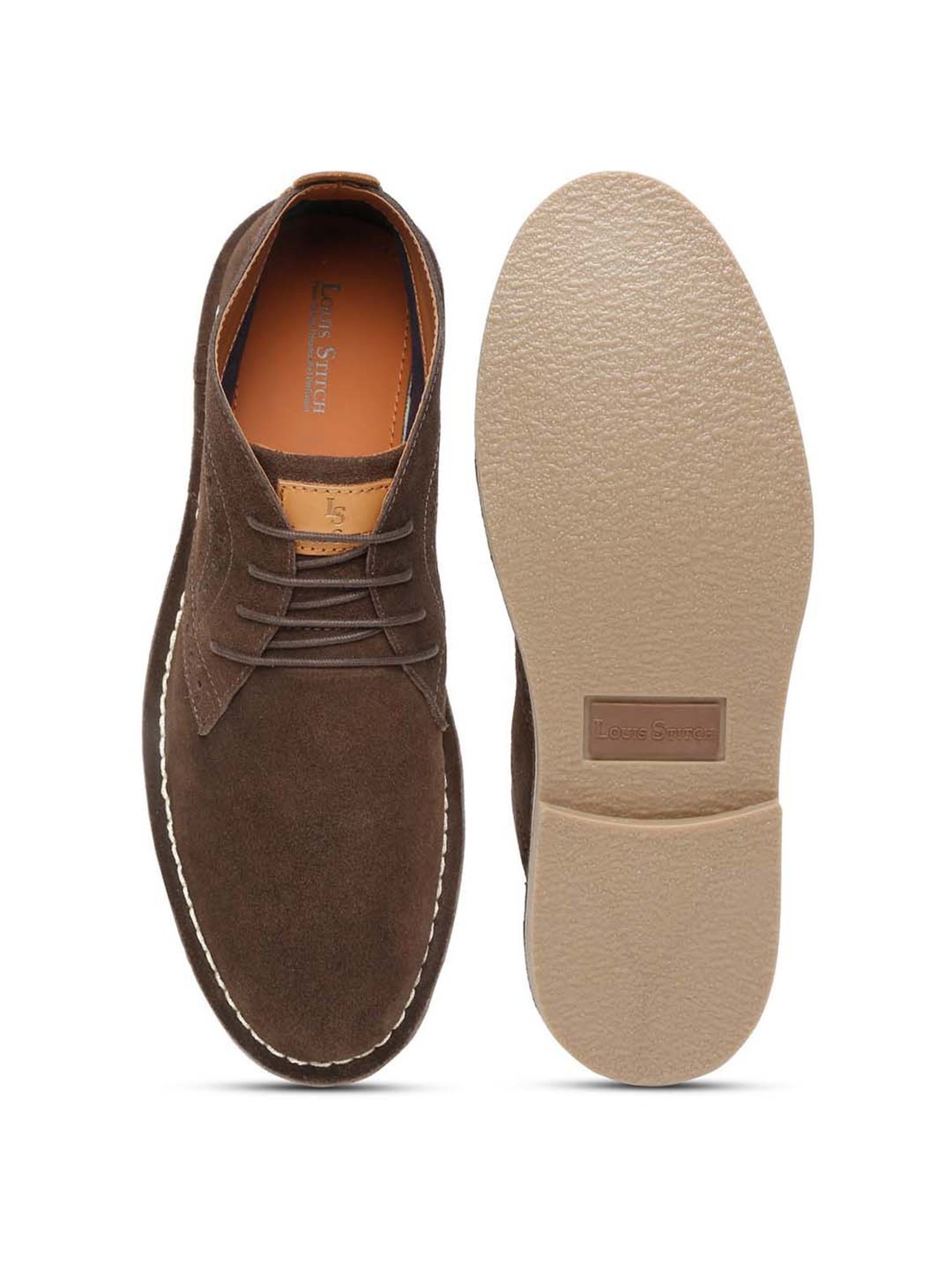 Louis Stitch Men's Brunette Brown Chukka Boots