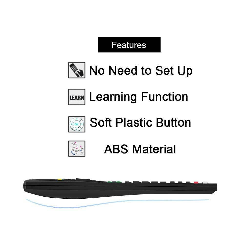 Gvirtue Universal Remote Control Compatible Replacement for Sharp Smart TV/ HDTV/ 3D/ LCD/ LED, GA935WJSA GA806WJSA GA840WJSA GA480WJSB GB004WJSA GB118WJSA GB004WJSA GB005WJSA GJ221-C GJ221-R