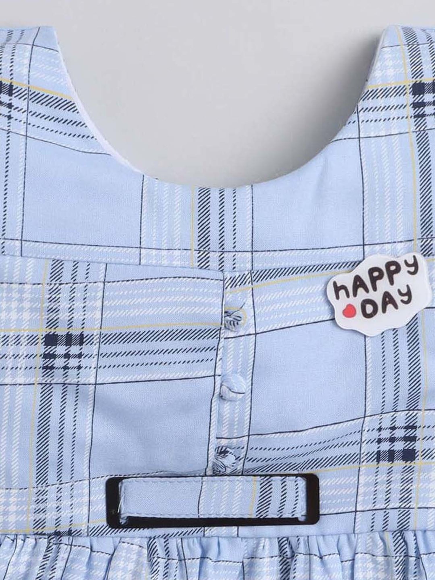 The Magic Wand Kids Blue Chequered Dress