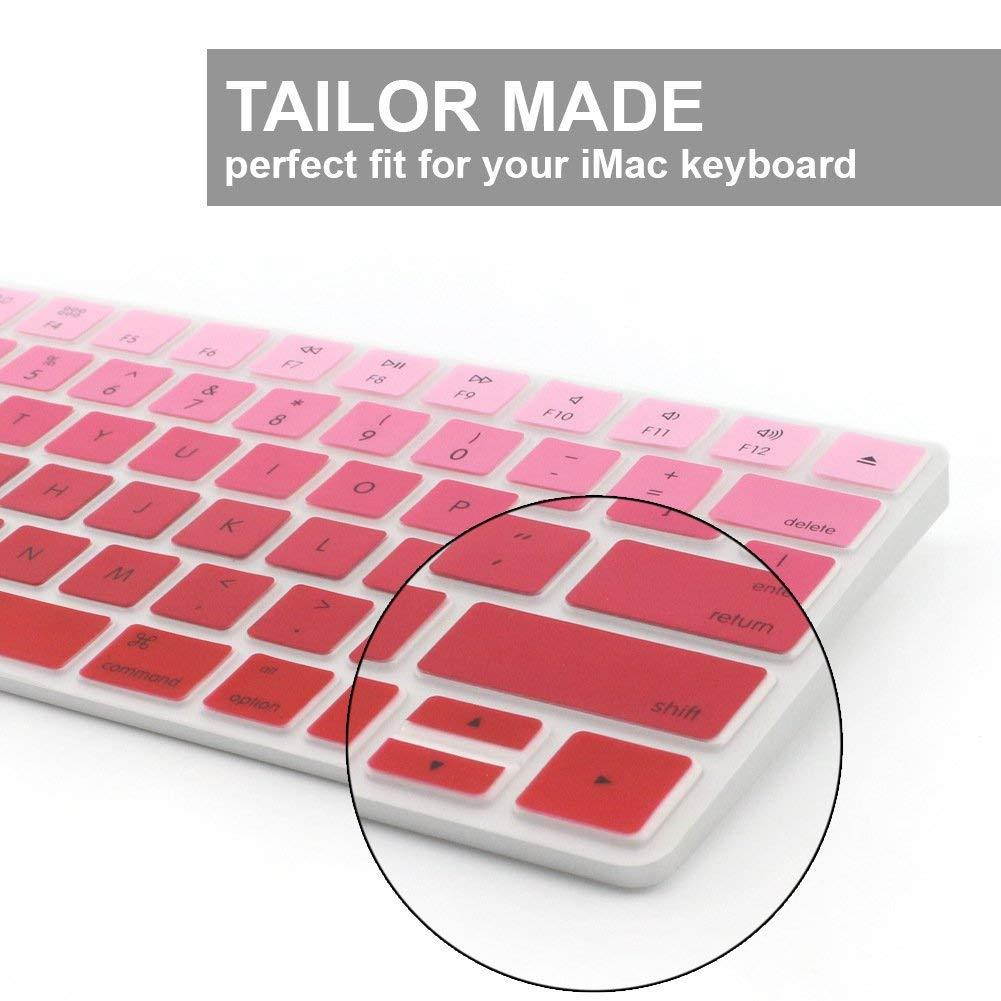 All-inside Ombre Red Cover for Apple Magic Keyboard (MLA22LL/A) with US Layout
