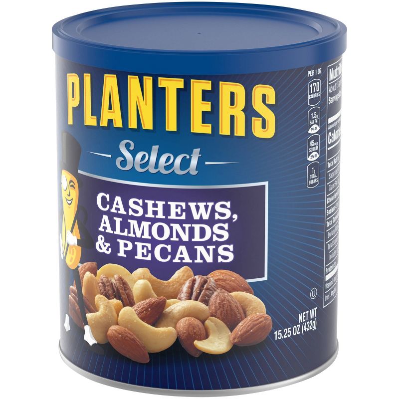 Planters Select Cashews, Almonds & Pecans Deluxe Mix Nuts - 15.25oz