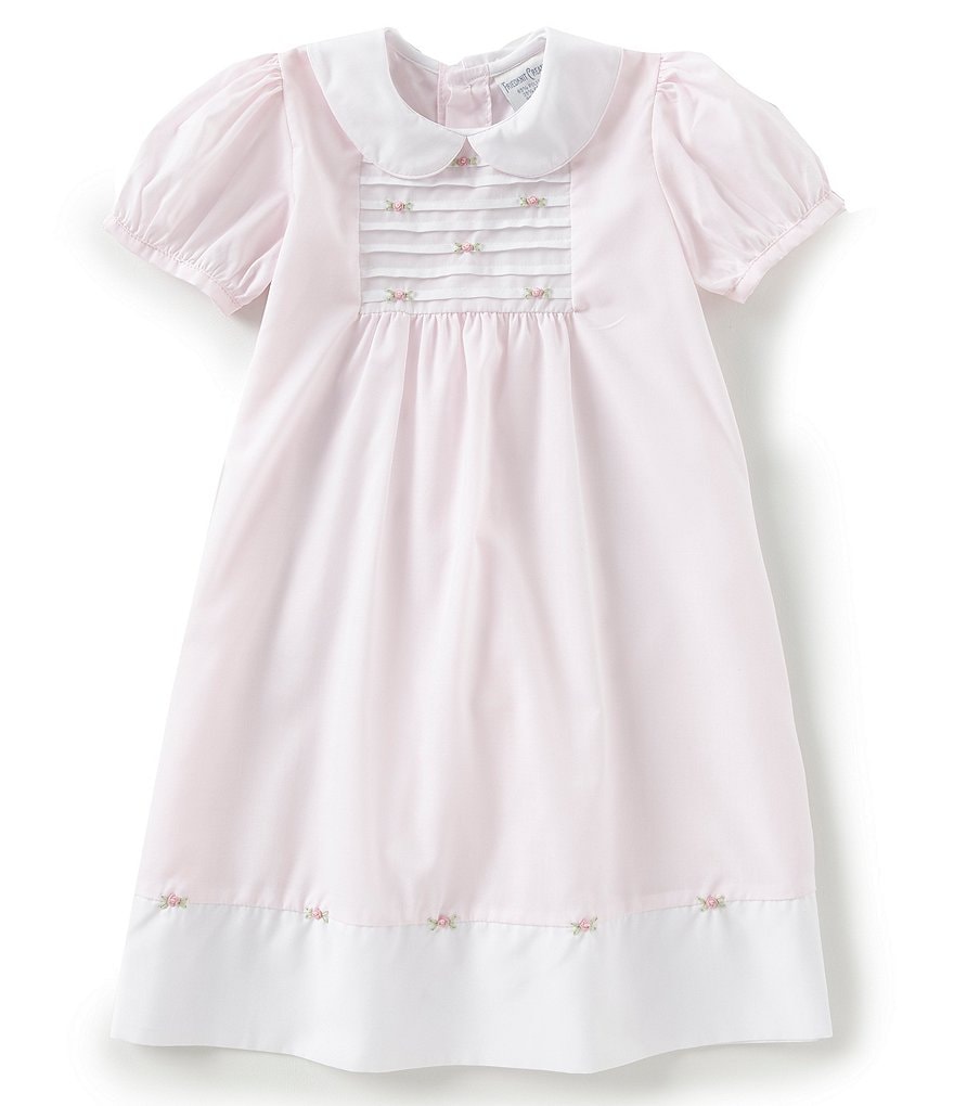 Friedknit Creations Little Girls 2T-4T Rosette Pintuck Dress