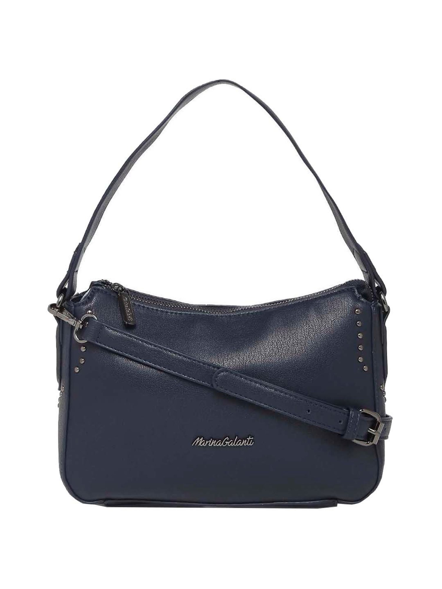 Marina Galanti Navy Solid Medium Sling Handbag